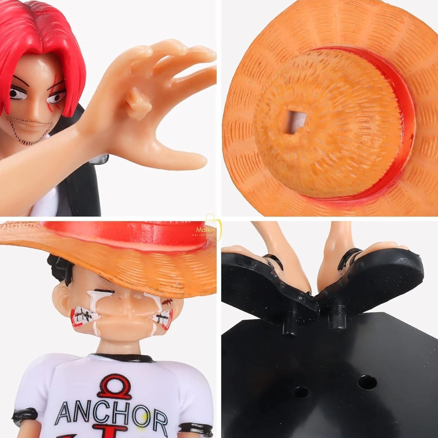 Anime Pirate Duo Figurine – Collectible Scene Statue with Black Base | 3D Model | 18CM | PVC High Detail | Home & Office Display