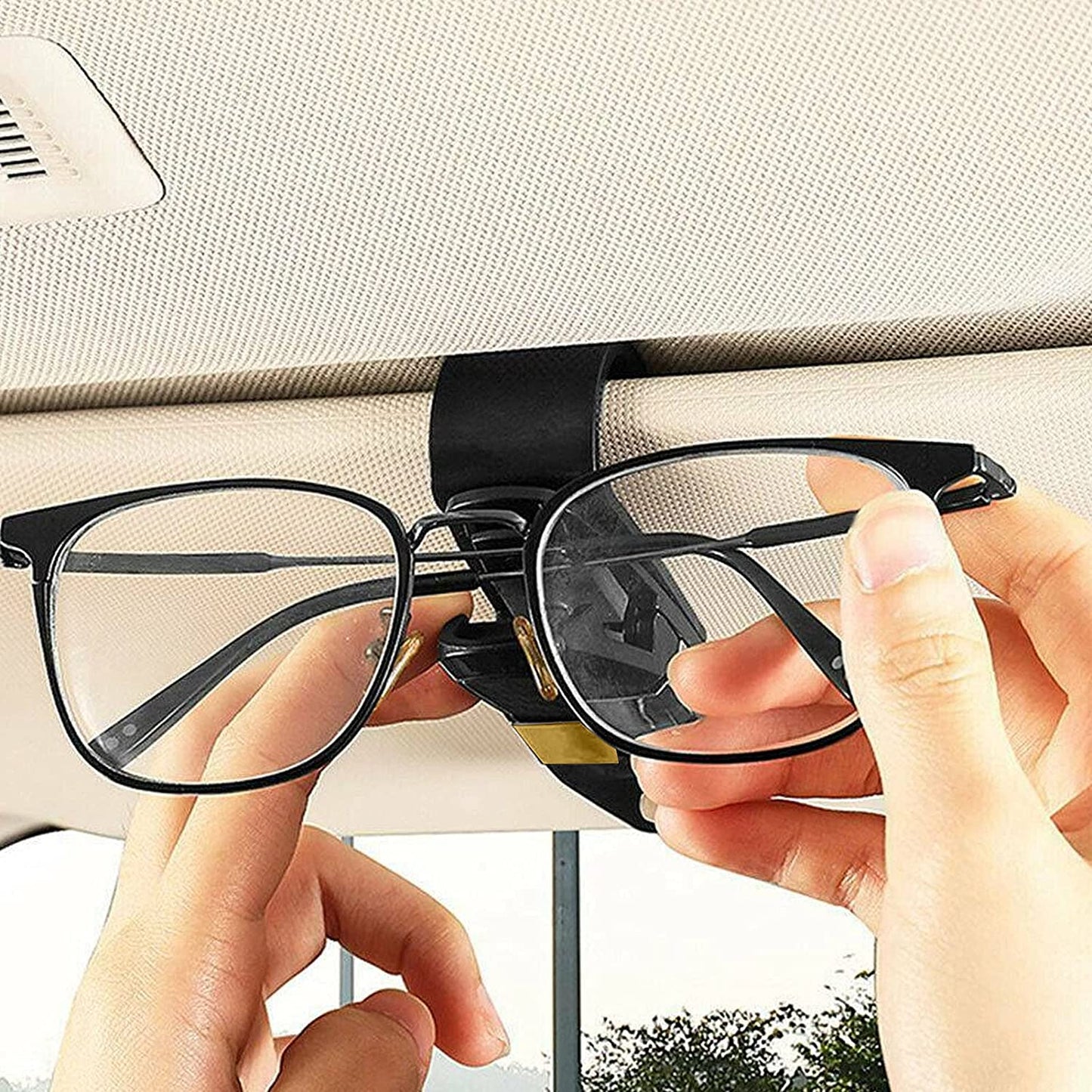 Glasses Holder for Car Sun Visor (Pack of 2)