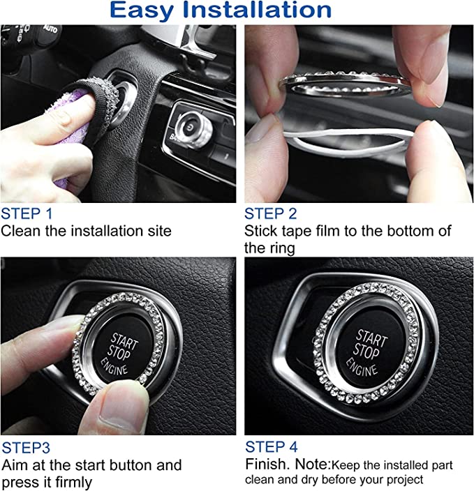 Diamond Push to Start Button (1 Pack)