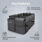 Multi Purpose Car Trunk Organizer, Foldable Car Storage Box for Car