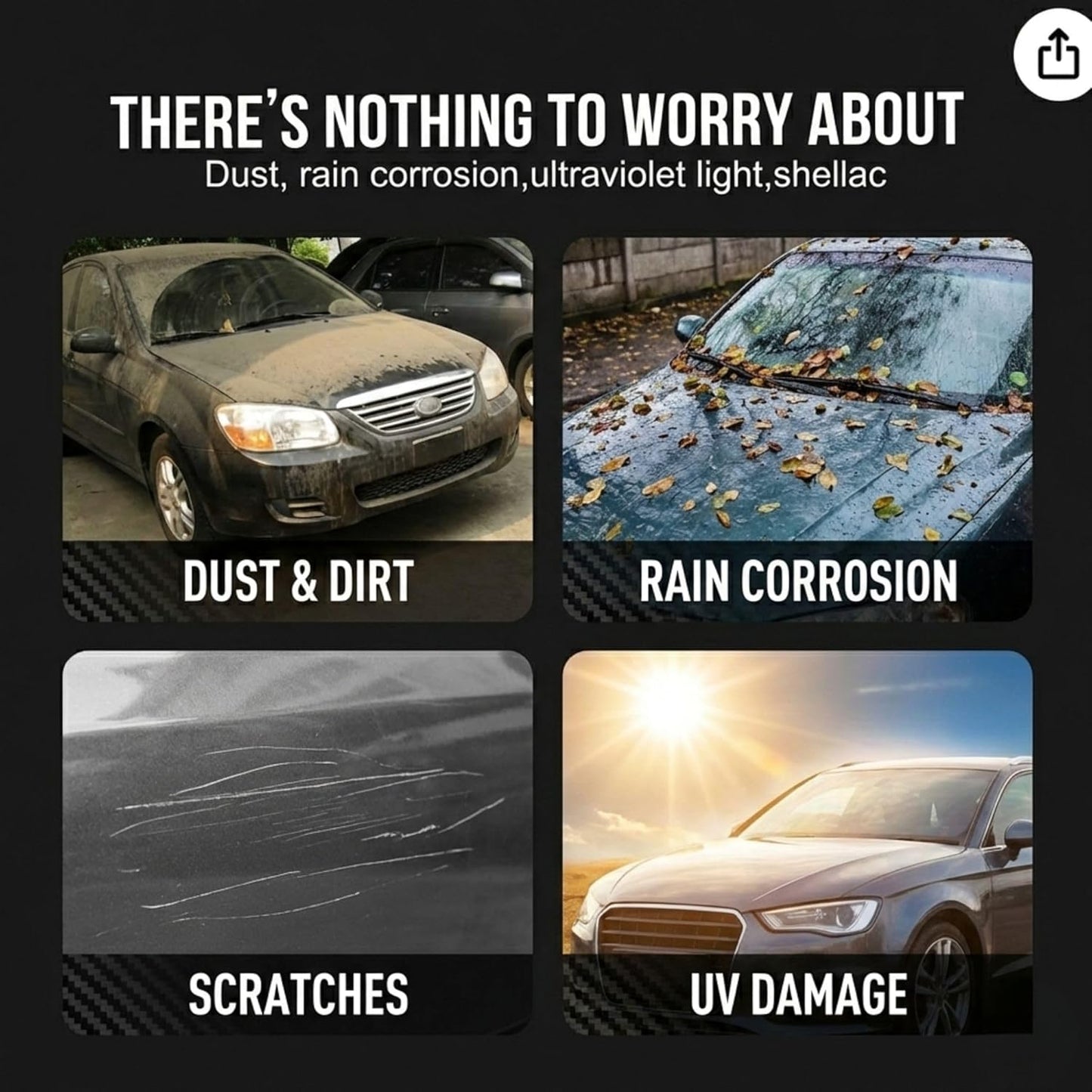 Ceramic Spray Coating for Cars, High Shine Car Wax with Paint Protection
