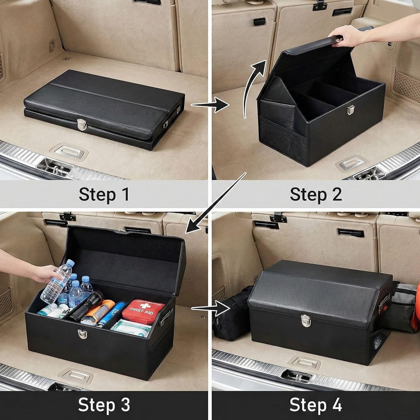 Car Trunk Storage Box High Capacity Organizer Multipurpose Storage Bag