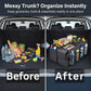 Multi Purpose Car Trunk Organizer, Foldable Car Storage Box for Car
