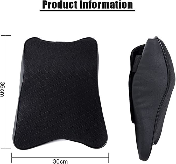 Car Seat Headrest Neck Rest Cushion, Car Neck Pillow Durable 100% Pure Memory Foam Neck Pillow with Breathable Removable Cover, Comfortable Ergonomic & Neck Pain Relief（14.17x11.8x3.9 in）