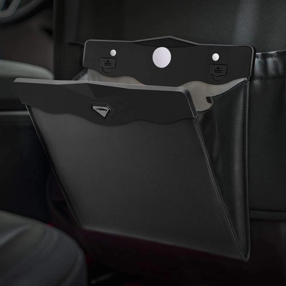 Car Trash Bag Portable Interior Hanging Garbage Bin Holder Seat Organizer