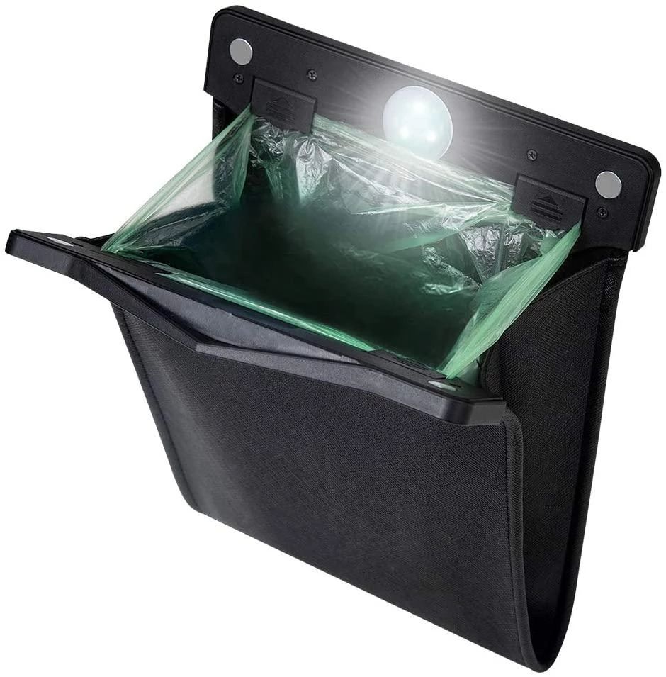 Car Trash Bag Portable Interior Hanging Garbage Bin Holder Seat Organizer