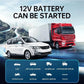 Portable Tyre Inflator with Jump Starter, Rechargeable Air Compressor Emergency Power Pump with LED Light