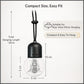 Adiyogi Shiva LED Car Hanging Light, USB Rechargeable, Car Mirror Decoration