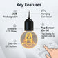Adiyogi Shiva LED Car Hanging Light, USB Rechargeable, Car Mirror Decoration