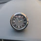 Stainless Steel Universal Car Dashboard Analog Clock, AC Vent Clip & 3M Tape Included