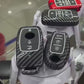 Car Key Cover ABS Carbon Case, Anti-Break Key Shell Compatible for BYD Atto, 3 button smart key