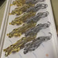 Realistic Luxury Golden Leopard | Jaguar Showpiece for Car & Home Decor Gold)