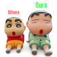 YOURKARTS.COM Cute Shin-Chan Phone Stand, ABS Doll Mobile Holder for Desk, Portable, Flexible (Blue)